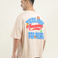 Men's Graphic Print Loose Fit T-shirt - Back View