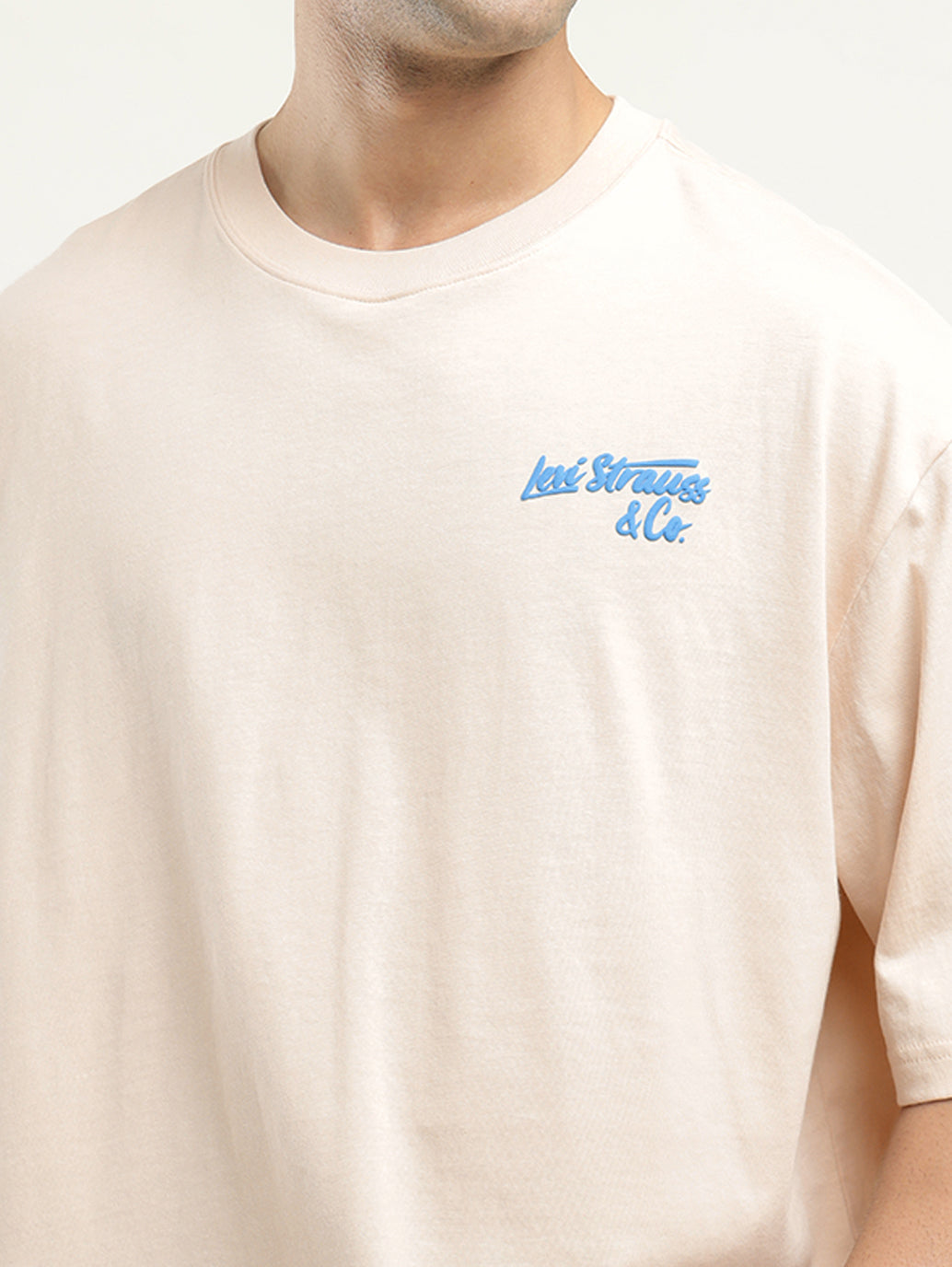 Men's Graphic Print Loose Fit T-shirt - Detail View