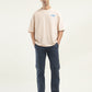 Men's Graphic Print Loose Fit T-shirt - ModelFront View