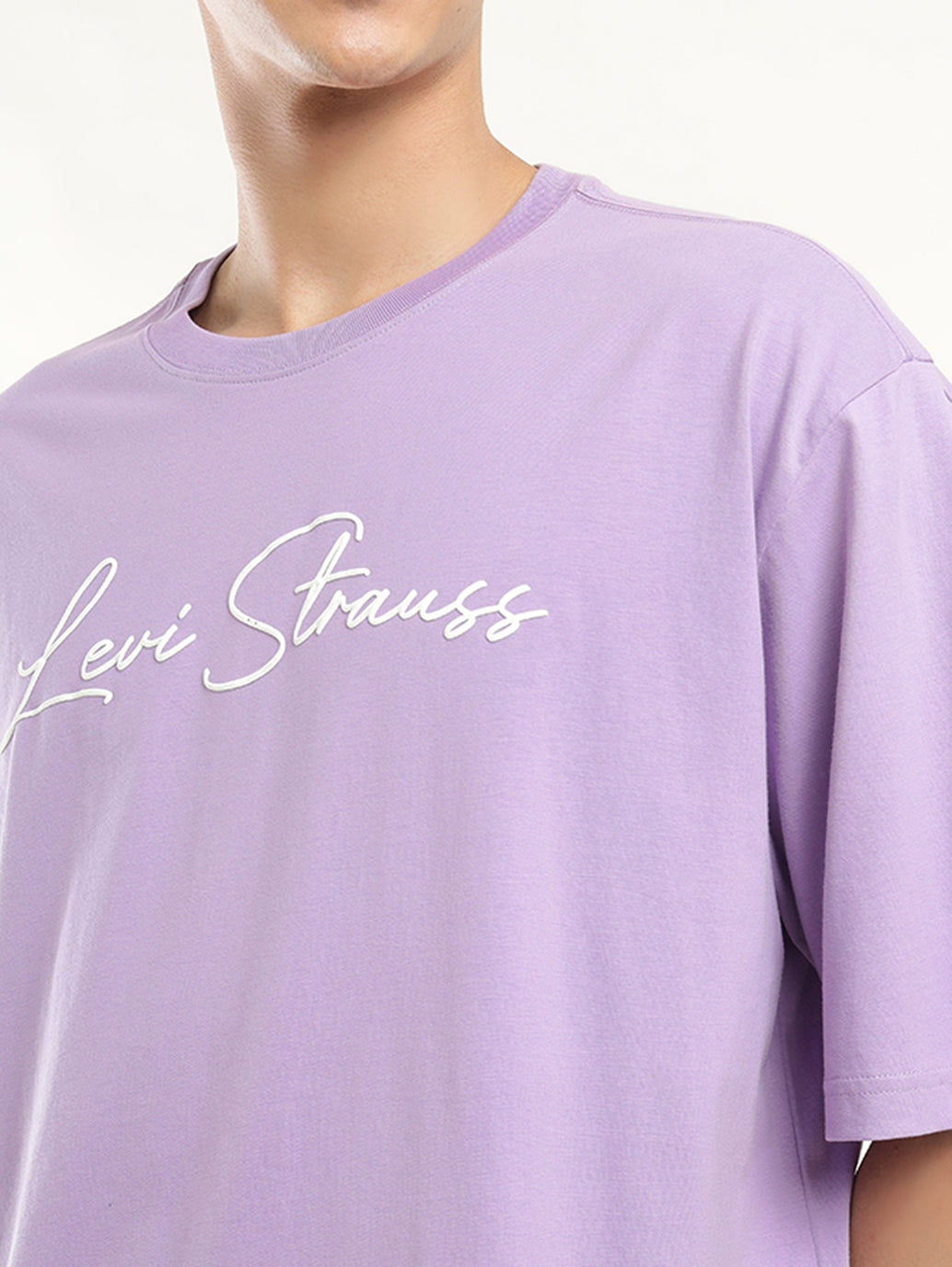 Men's Graphic Print Loose Fit T-shirt - Detail View