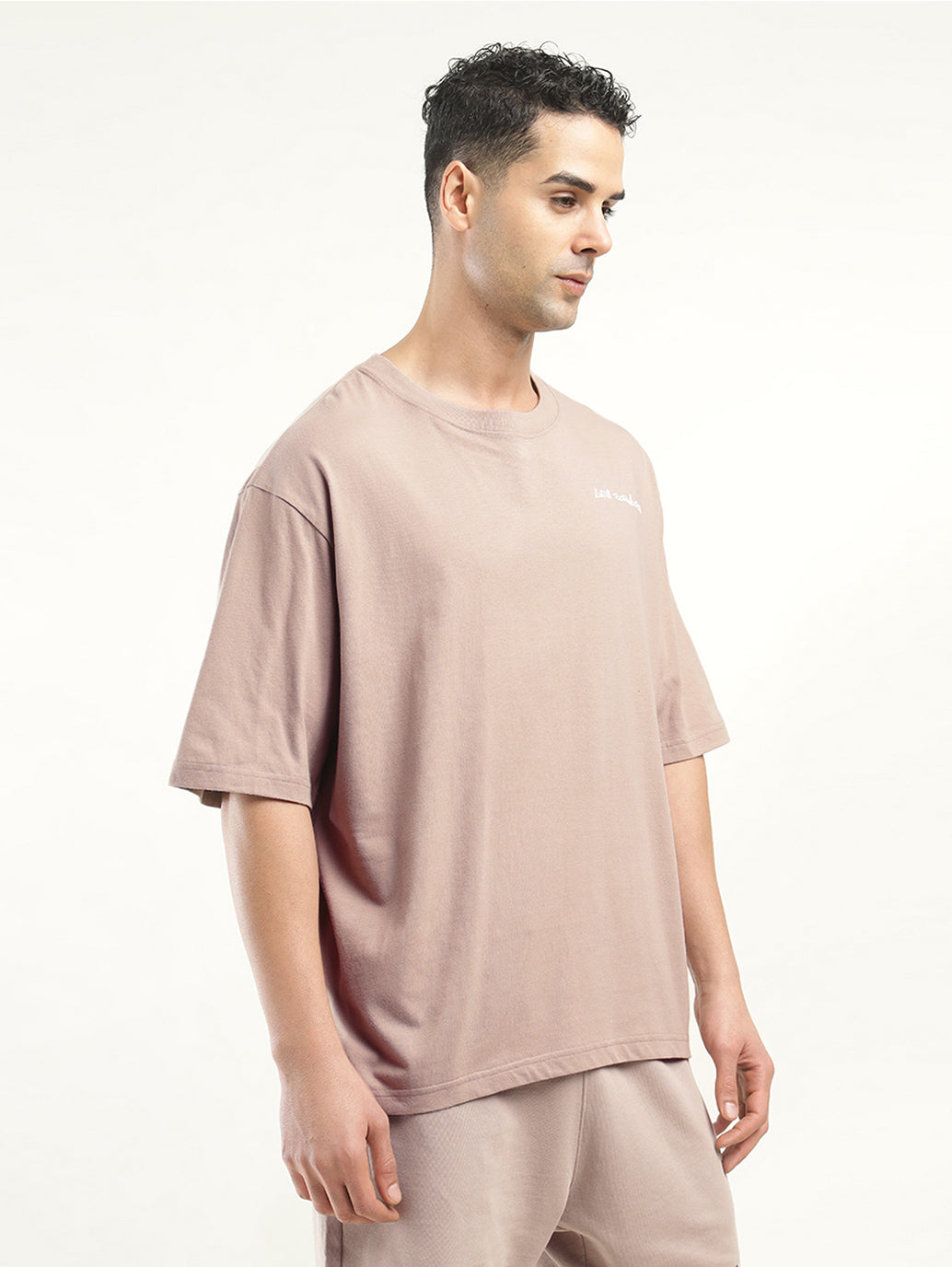 Men's Graphic Print Loose Fit T-Shirt - Side View