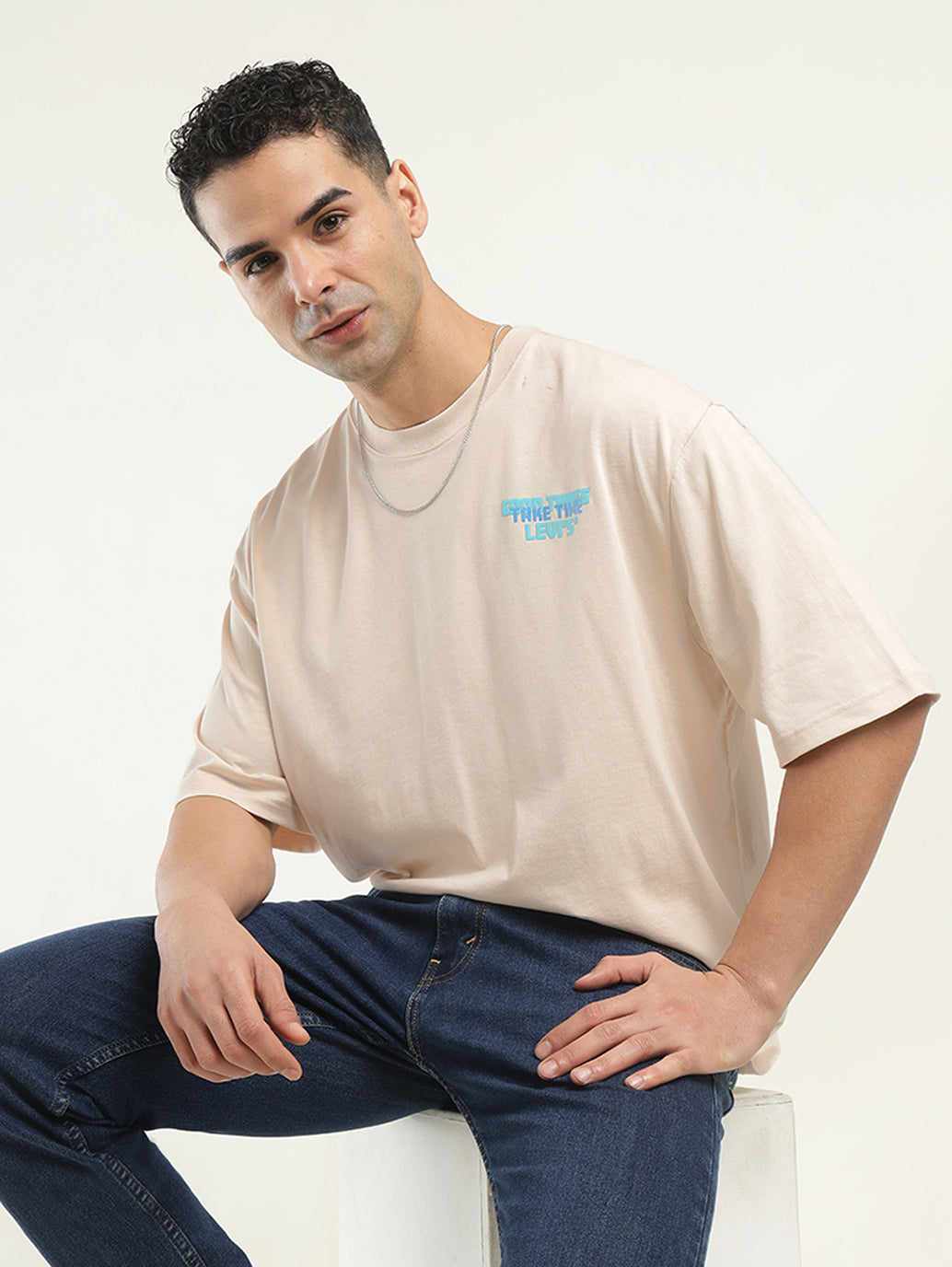Men's Graphic Print Loose Fit T-shirt - Styleshot View