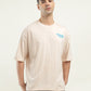 Men's Graphic Print Loose Fit T-shirt - Front View