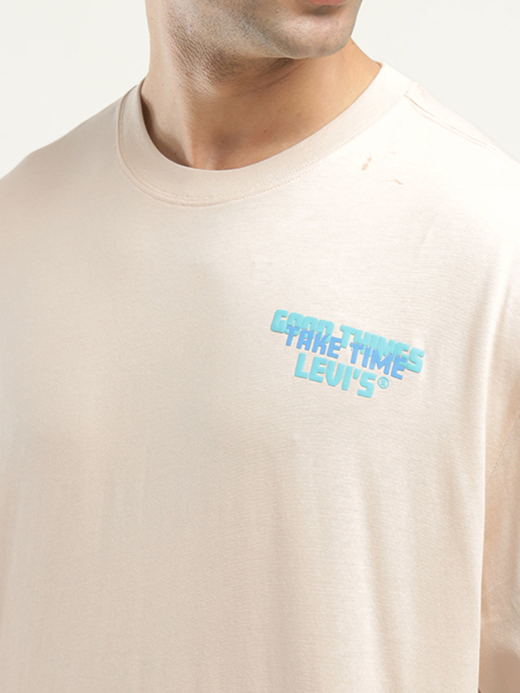 Men's Graphic Print Loose Fit T-shirt - Detail View