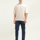 Men's Graphic Print Loose Fit T-shirt - ModelFront View