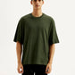 Men's Solid Loose Fit T-shirt - Front View