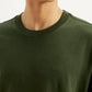 Men's Solid Loose Fit T-shirt - Detail View