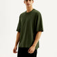 Men's Solid Loose Fit T-shirt - Side View