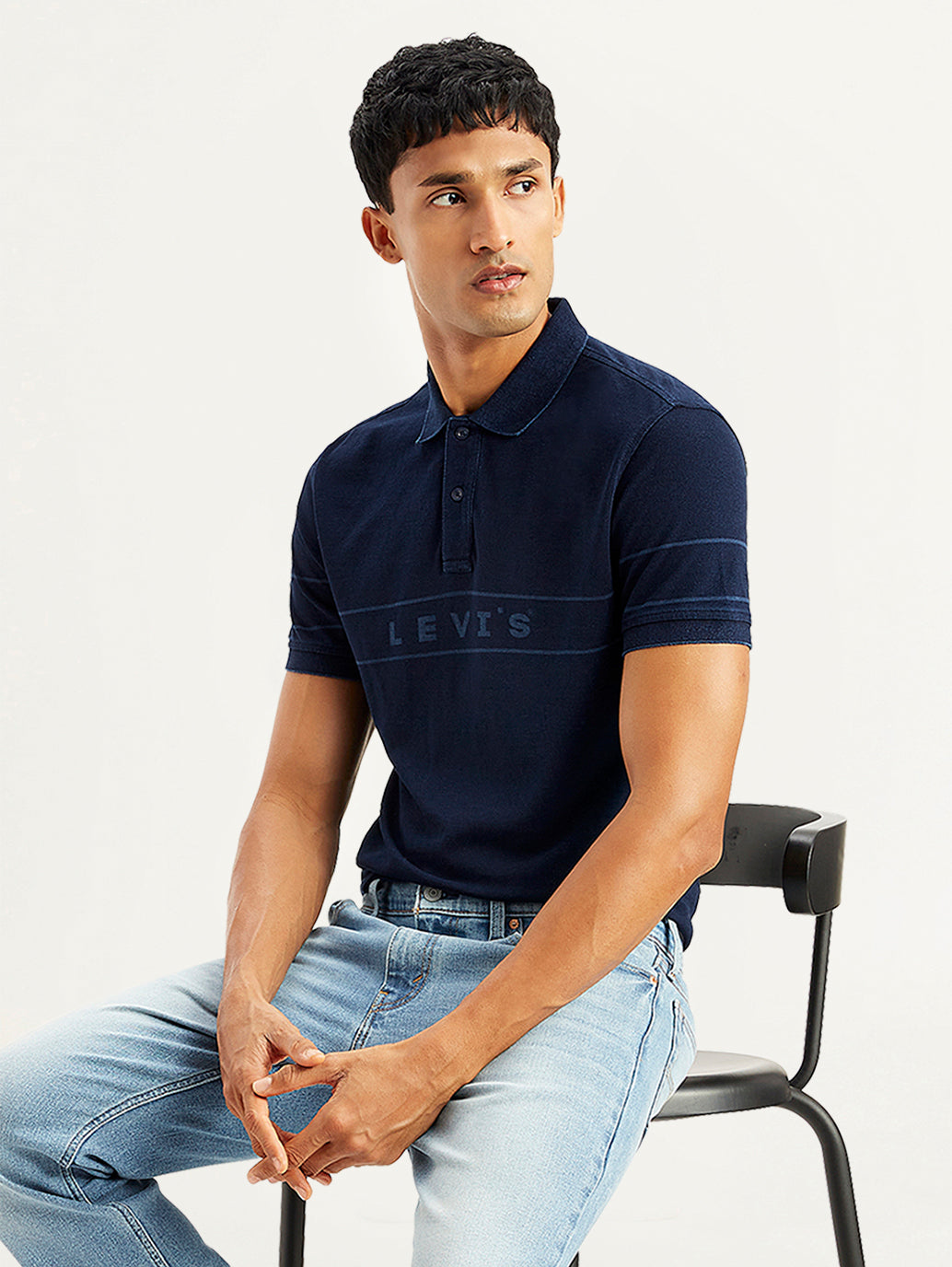 Men's Brand Logo Slim Fit Polo T-Shirt - 3a5ba9af-92f8-4027-85aa-330a694d6cea View