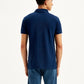 Men's Solid Slim Fit Polo T-Shirt - Back View