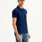 Men's Solid Slim Fit Polo T-Shirt - Side View