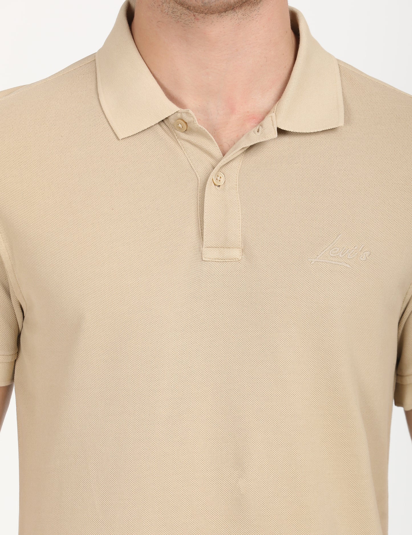 Men's Embroidered Slim Fit Polo T-Shirt - deatil View