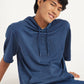 Men's Brand Logo Blue Hooded Sweatshirt - 58f3ea48-50f4-4d1c-8f1d-de627e87617f View