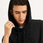 Men's Brand Logo Black Hooded Sweatshirt - 7e3d4e31-4e32-4fbe-b163-a73fe94e62d4 View