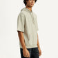 Men's Typographic Printed Hooded Sweatshirt - Side View