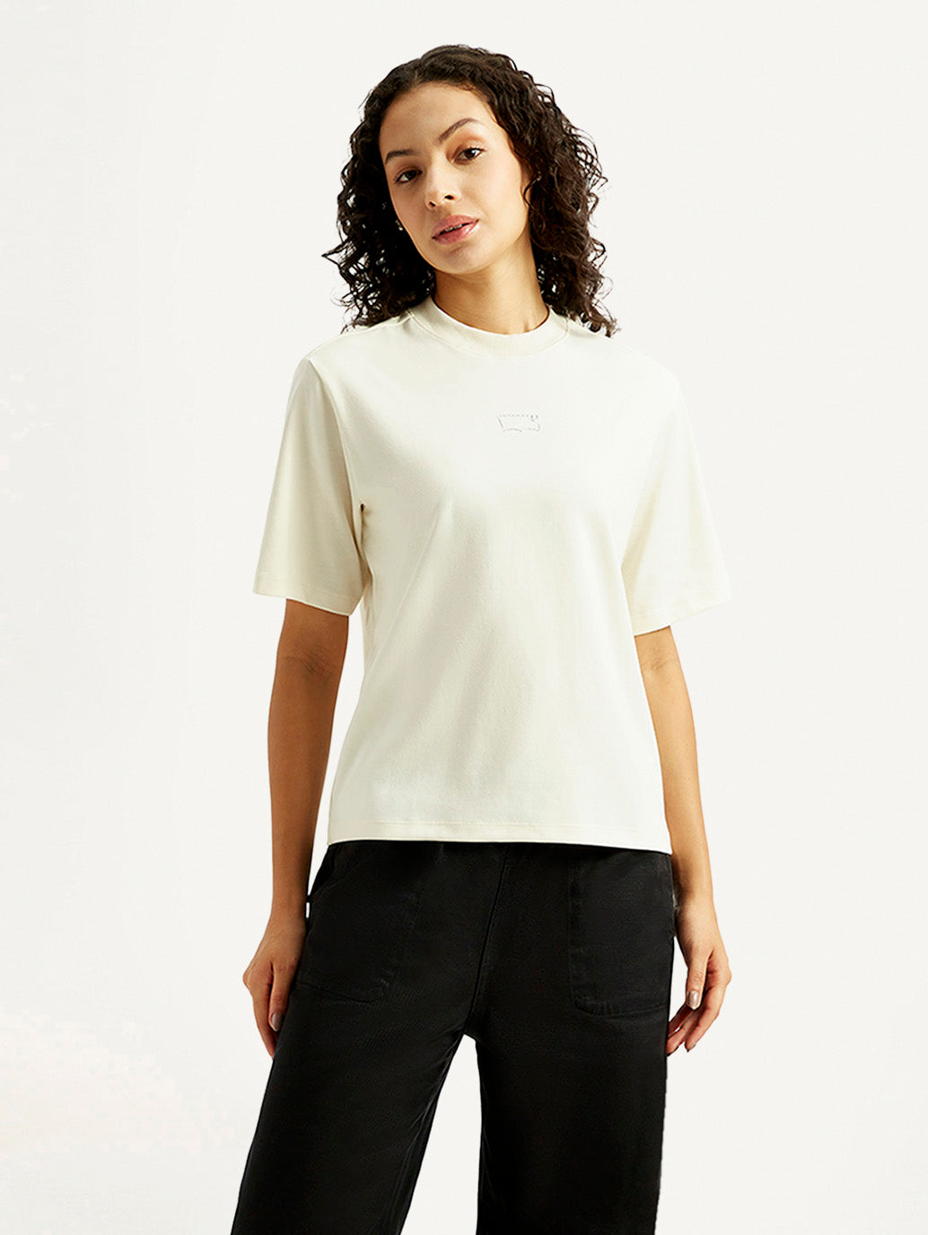 Women's Solid Crew Neck T-shirt