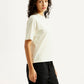 Women's Solid Crew Neck T-shirt - Side View