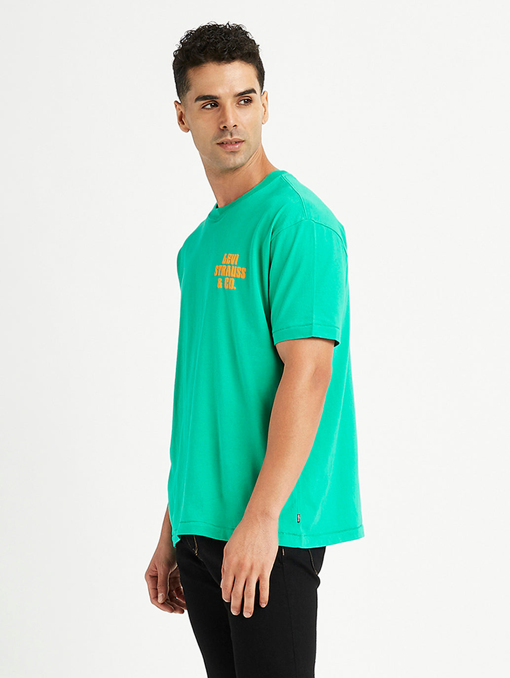 Men's Brand Logo Regular Fit T-Shirt