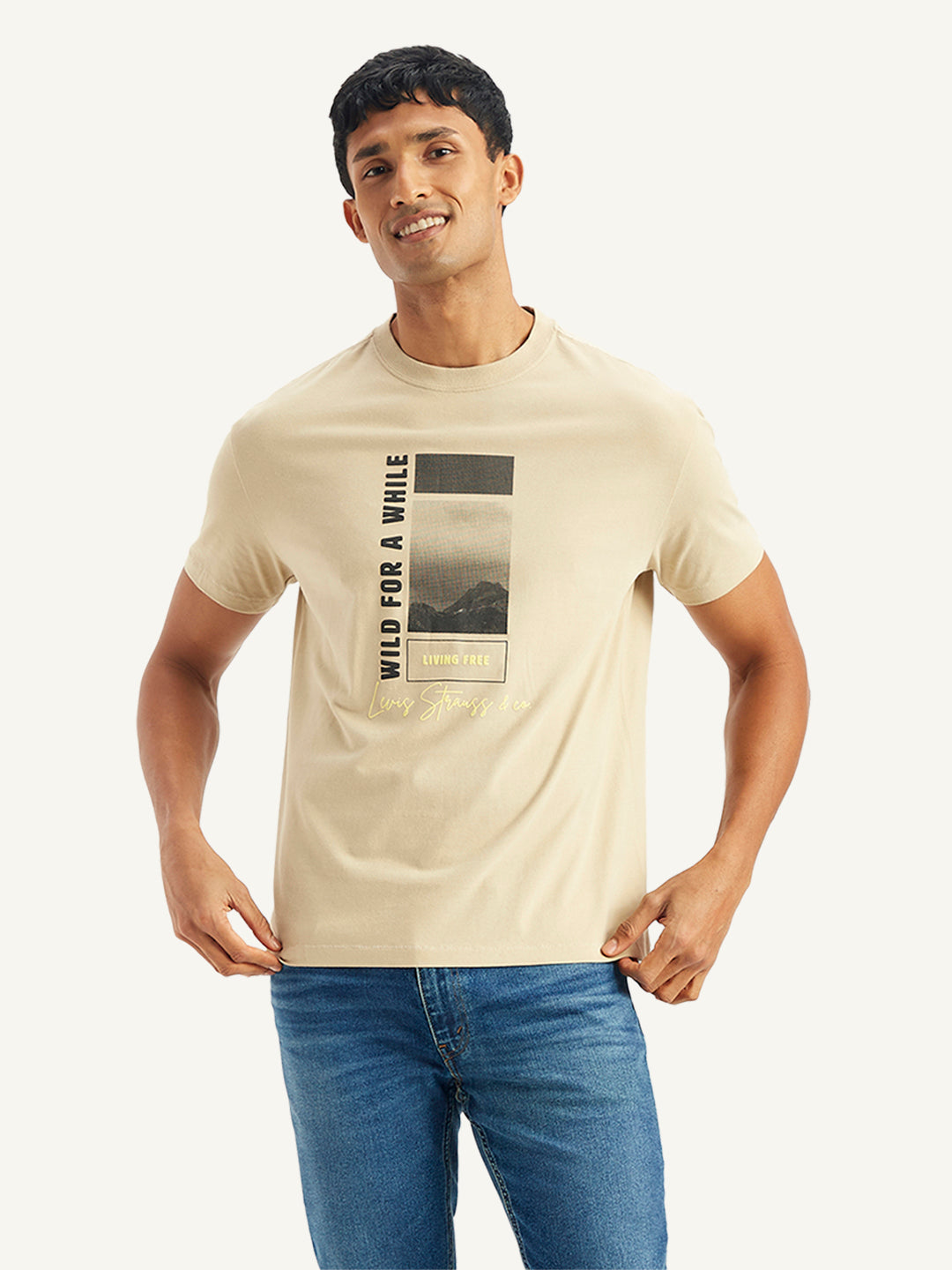 Men's Graphic Print Regular Fit T-Shirt - 20 View
