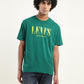 Men's Brand Logo Oversized T-Shirt - Front View
