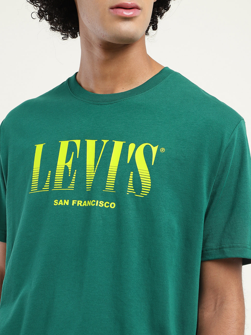 Men's Brand Logo Oversized T-Shirt - Detail View