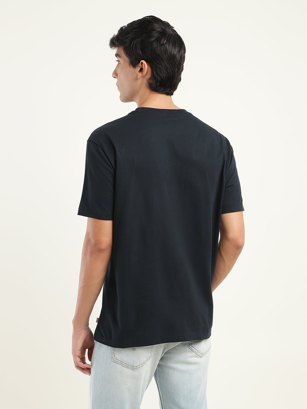 Men's Brand Logo Oversized T-Shirt - Back View