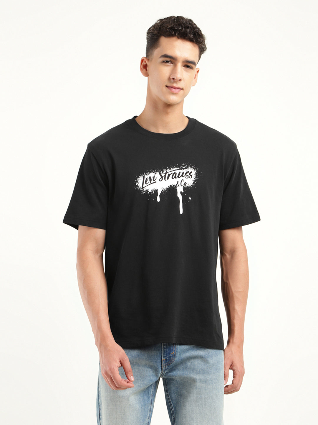 Men's Brand Logo Oversized T-Shirt - 63a8ccfd-503e-4d83-a26b-eaf031841d52 View