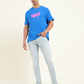 Men's Brand Logo Loose Fit T-Shirt - Side View