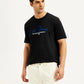 Men's Typographic Print Crew Neck T-Shirt - Styleshot View