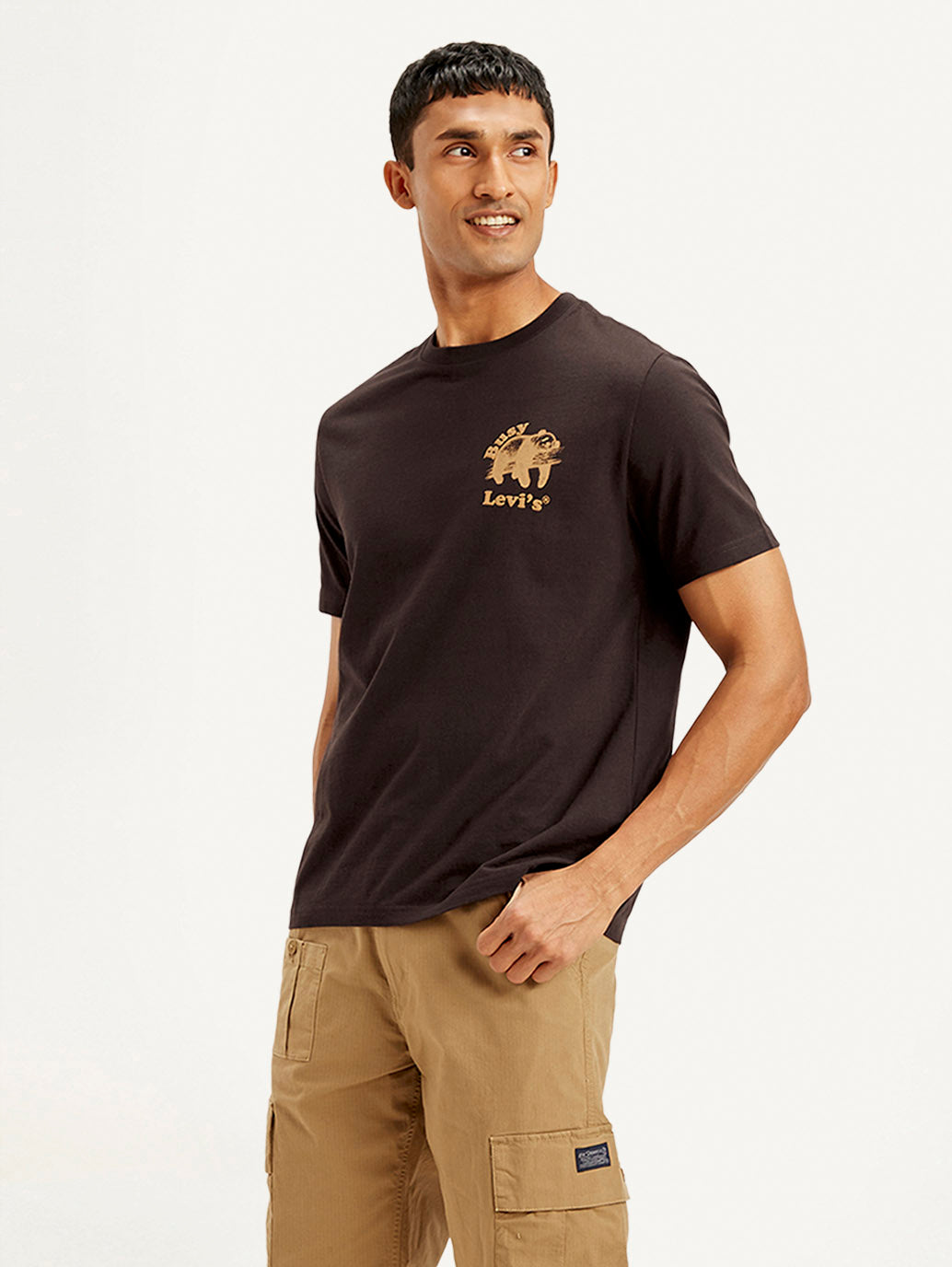 Men's Typography Crew Neck T-shirt - Styleshot View
