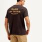 Men's Typography Crew Neck T-shirt - Back View