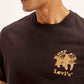 Men's Typography Crew Neck T-shirt - Detail View