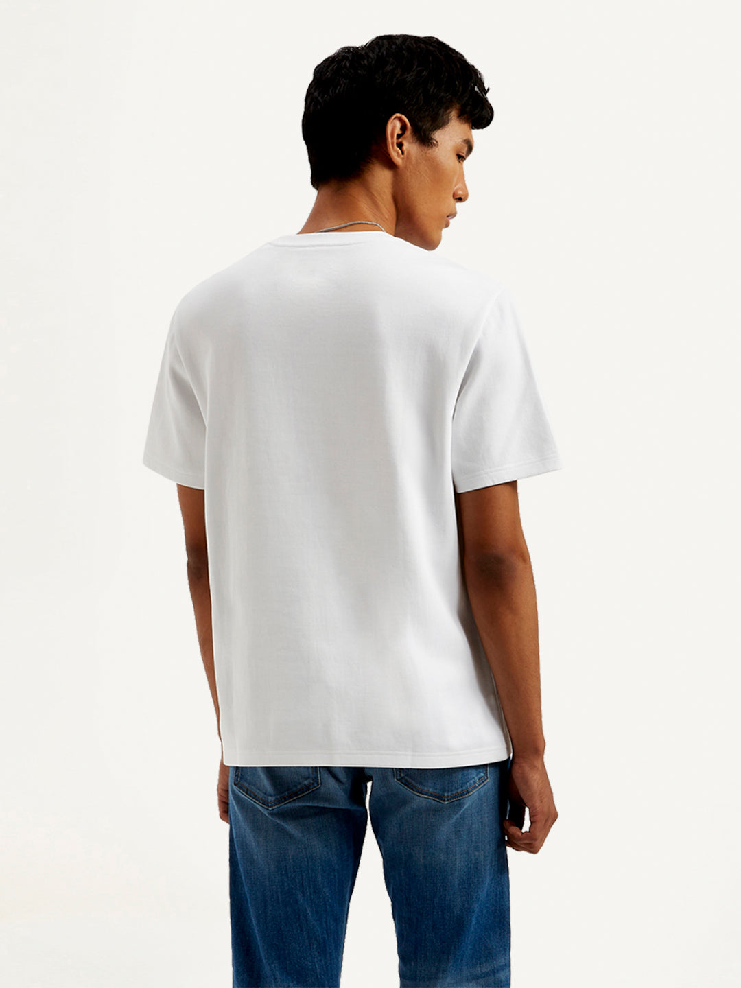 Men's Typographic Print Crew Neck T-Shirt - 20 View