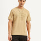 Men's Typographic Print Crew Neck T-Shirt - Front View