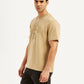 Men's Typographic Print Crew Neck T-Shirt - Side View
