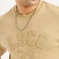 Men's Typographic Print Crew Neck T-Shirt - Detail View