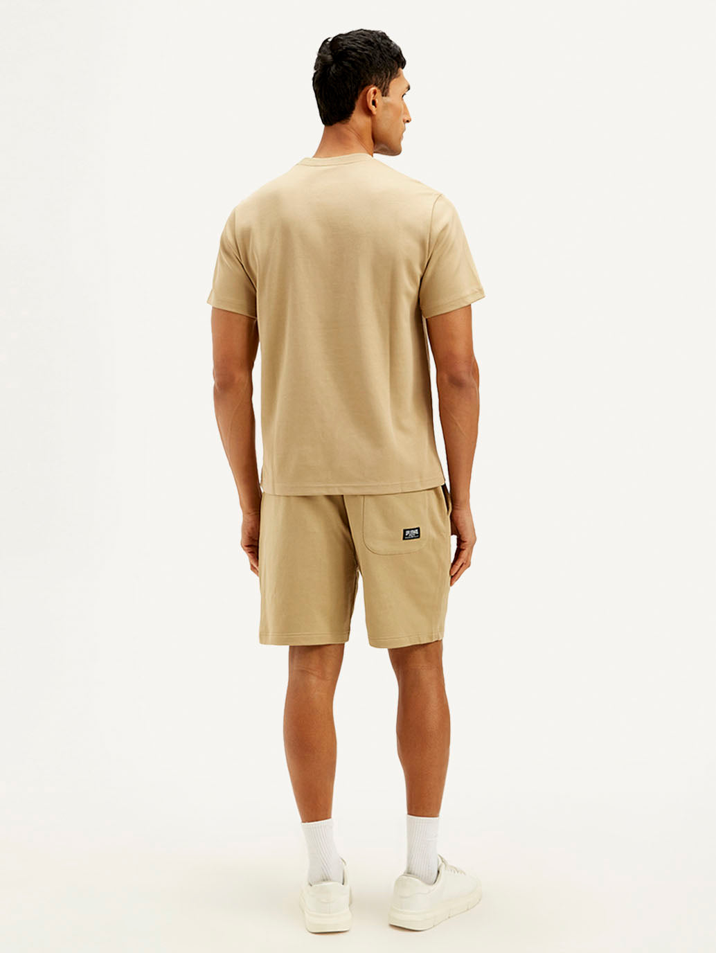 Men's Typography Crew Neck T-shirt - Back View