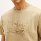 Men's Typography Crew Neck T-shirt - Detail View