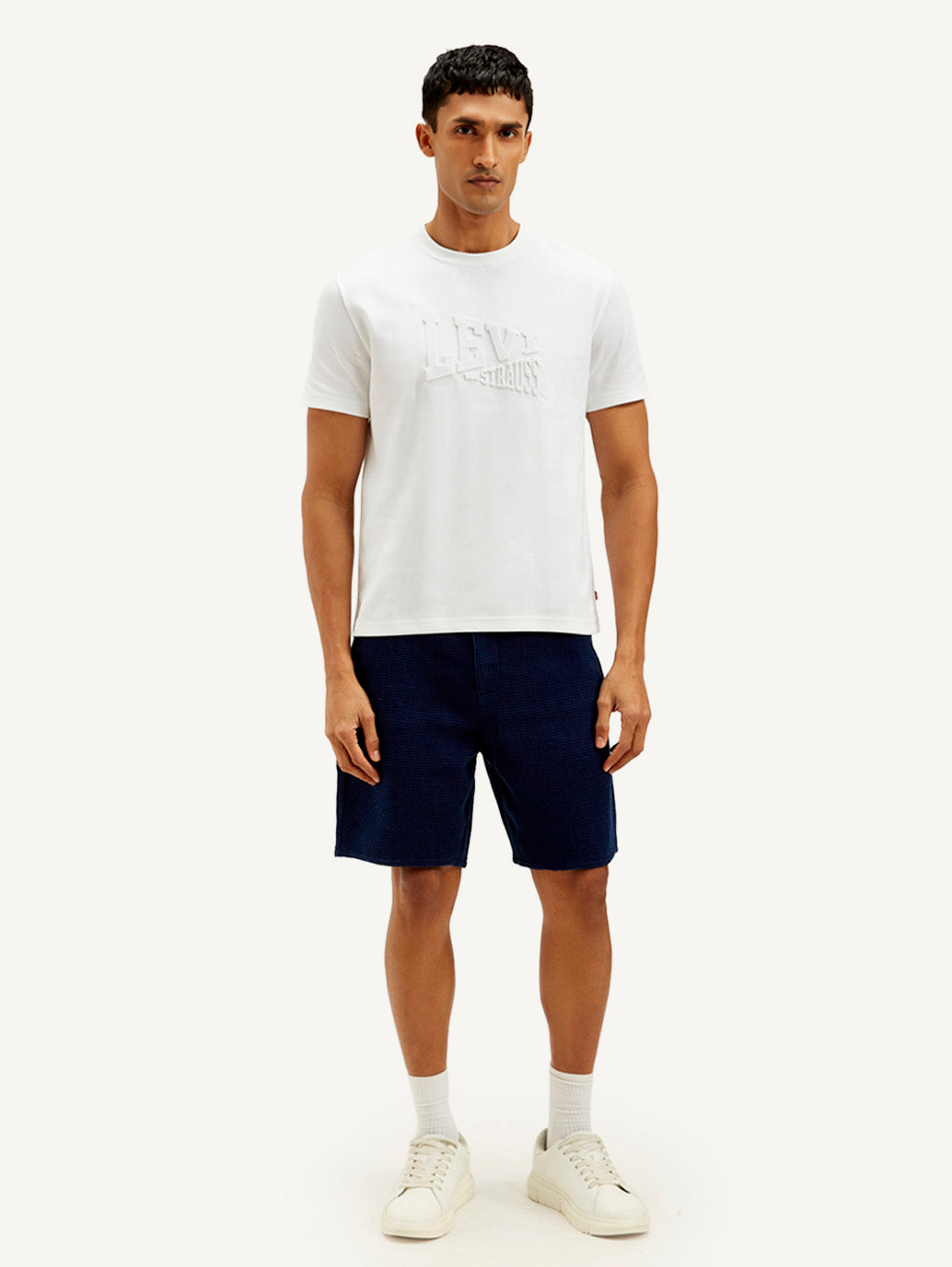 Men's Typography Crew Neck T-shirt - Front View