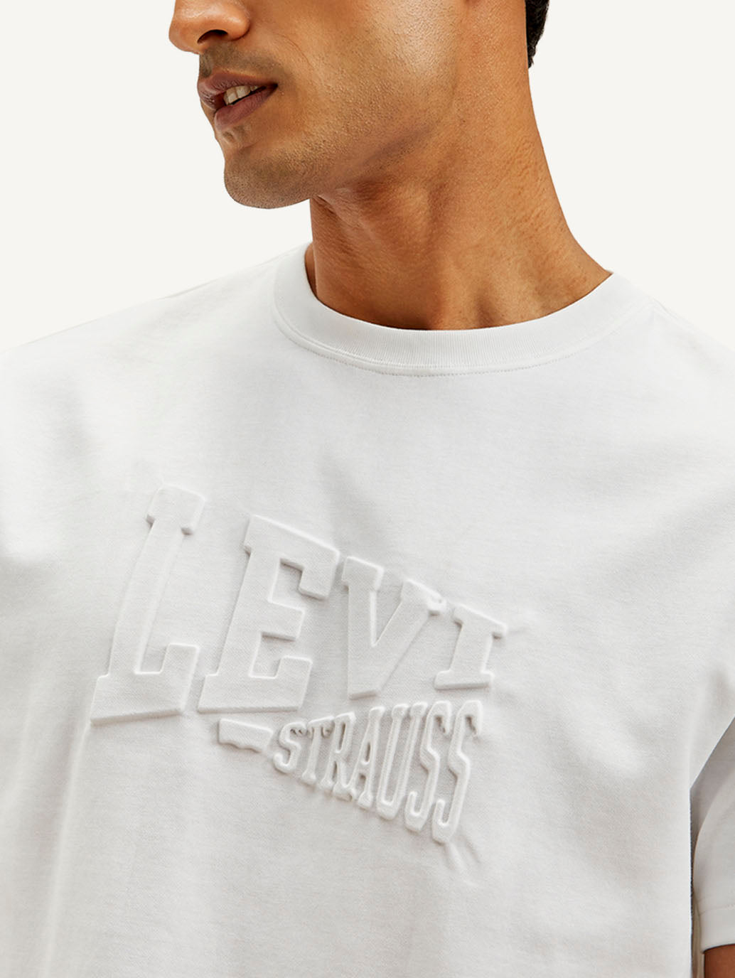 Men's Typography Crew Neck T-shirt - Detail View