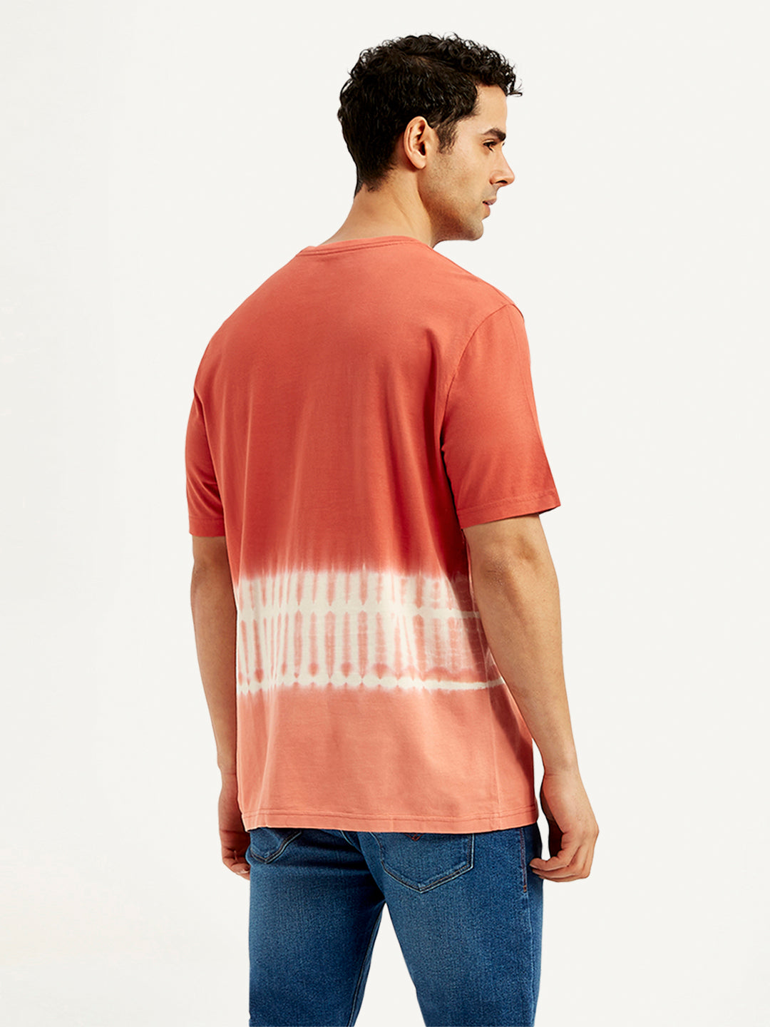 Men's Tie-Dye Crew Neck T-Shirt - Back View