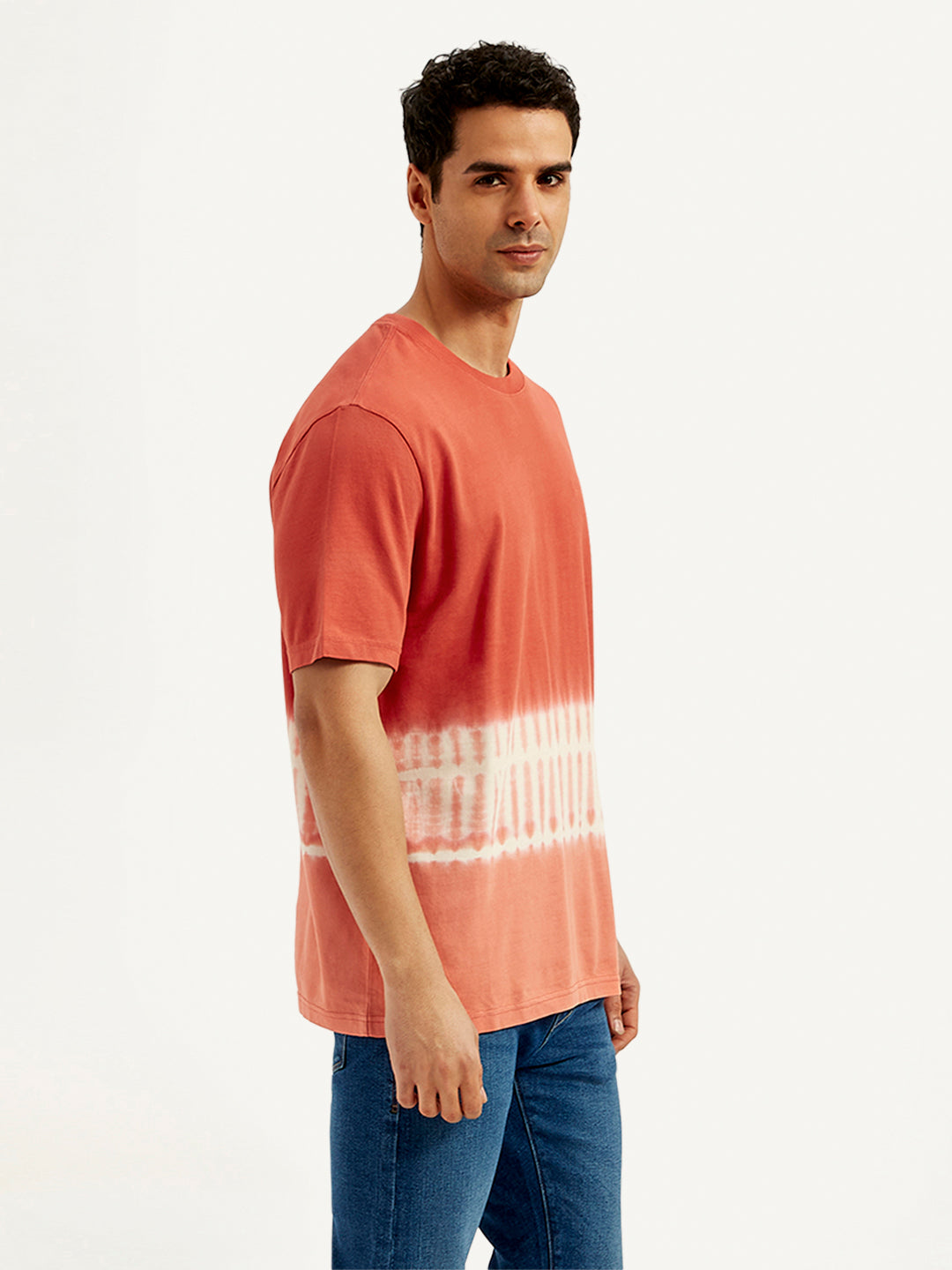 Men's Tie-Dye Crew Neck T-Shirt - Side View
