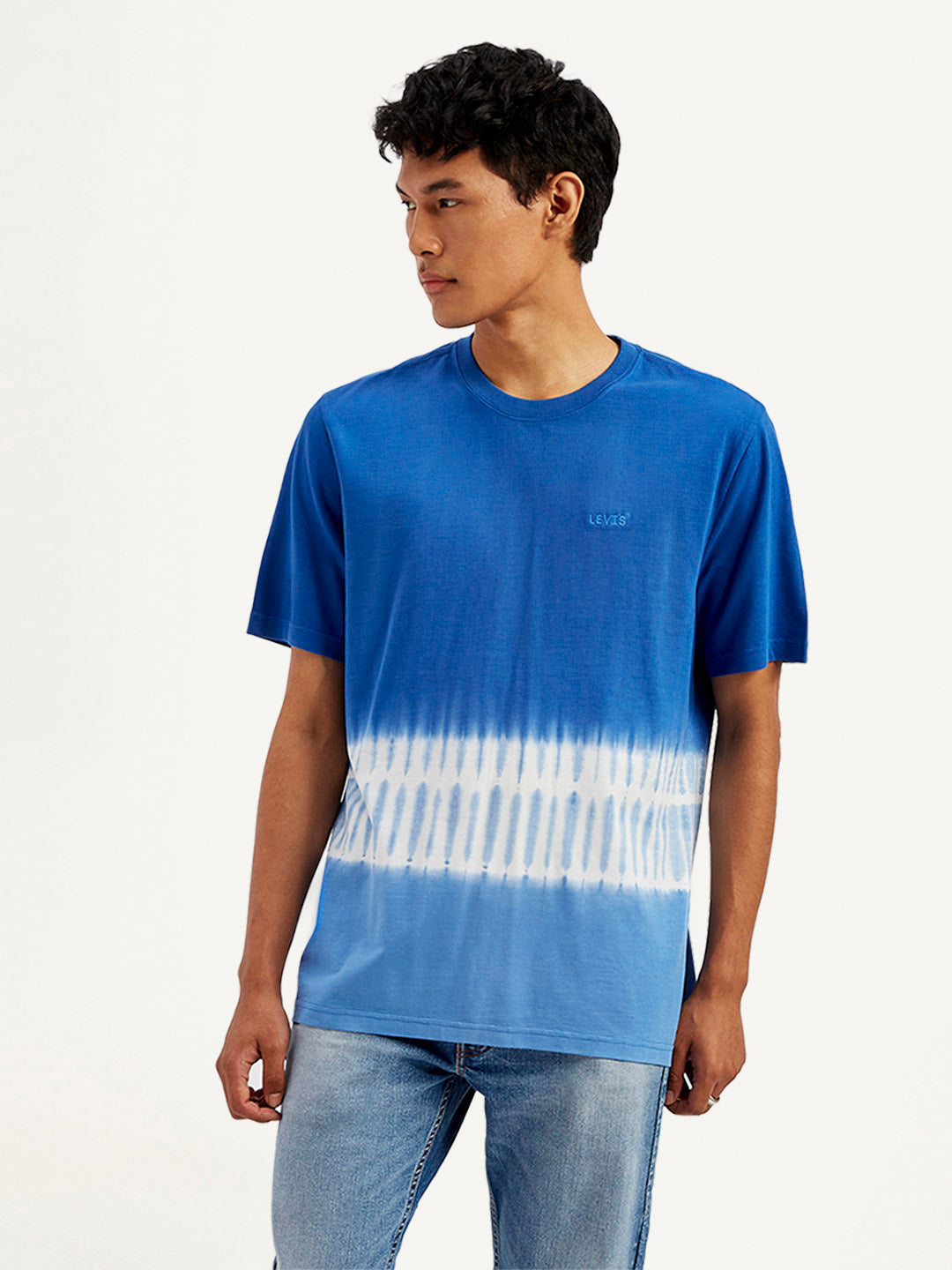 Men's Tie-Dye Crew Neck T-Shirt - Front View