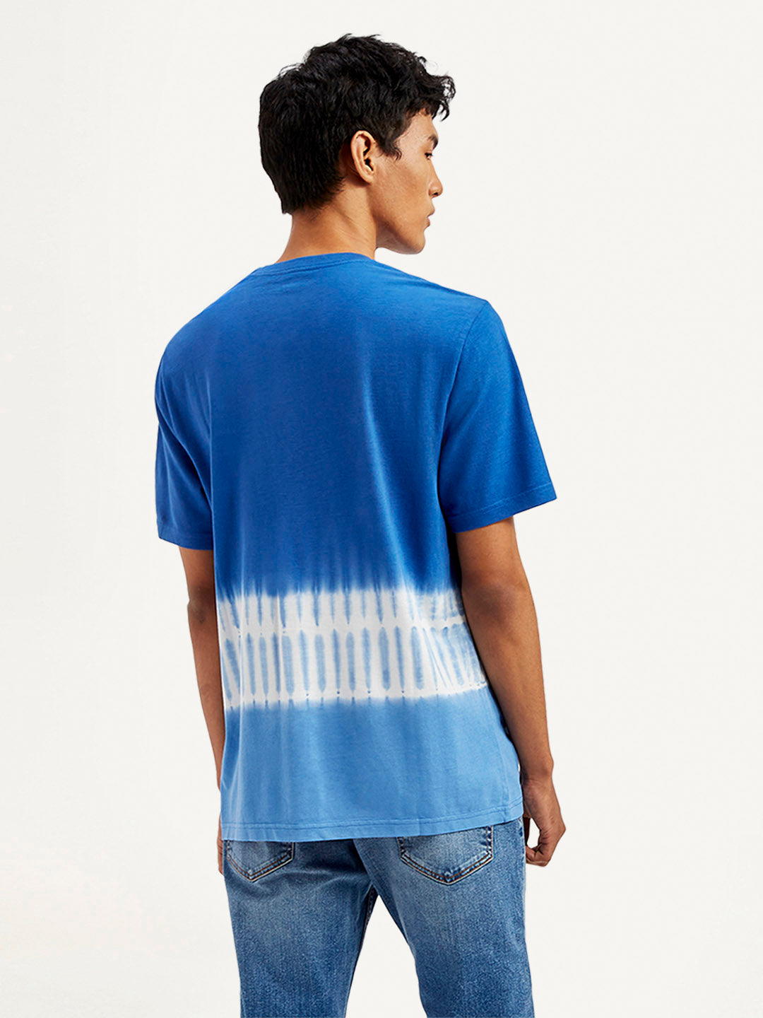 Men's Tie-Dye Crew Neck T-Shirt - Back View