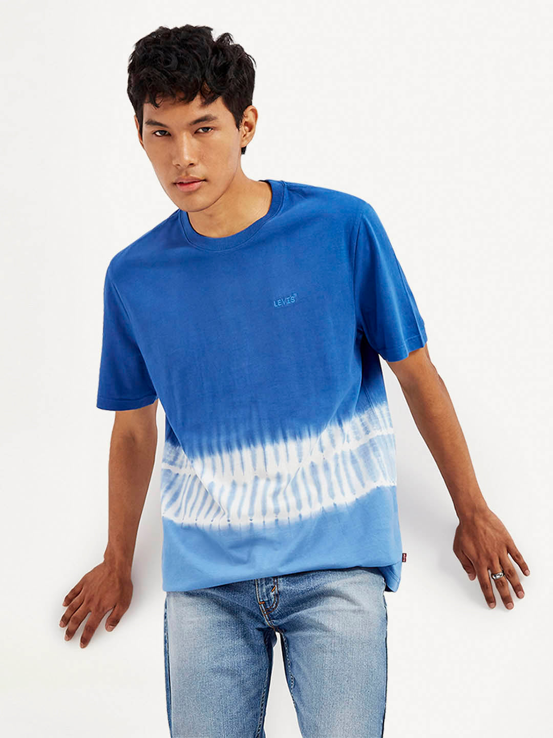 Men's Tie-Dye Crew Neck T-Shirt - Styleshot View