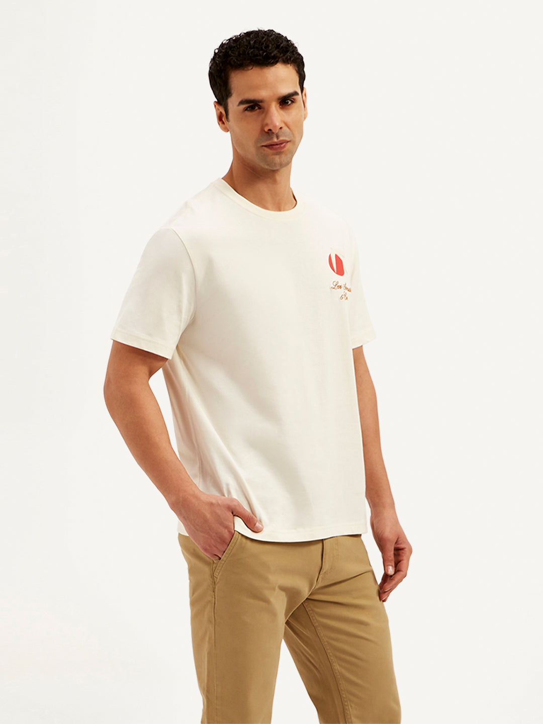 Men's Graphic Print T-Shirt - Side View