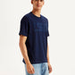 Men's Brand Logo Crew Neck T-shirt - Side View