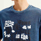 Men's Graphic Print Crew Neck T-shirt - Detail View