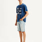 Men's Graphic Print Crew Neck T-shirt - Side View