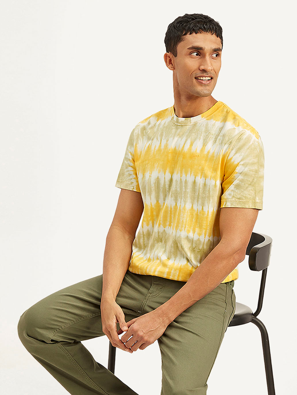 Men's Tie-Dye Crew Neck T-Shirt - Styleshot View